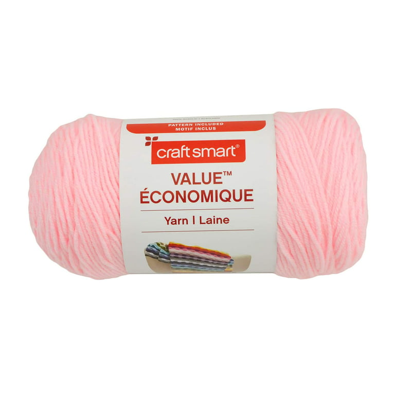 Soft Classic Solid Yarn by Loops & Threads - Solid Color Yarn for Knitting,  Crochet, Weaving, Arts & Crafts - Spa, Bulk 12 Pack 