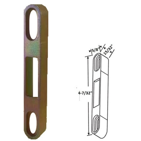 Sliding Glass Patio Door Keeper 4 7 32 Height X 5 8 Width
