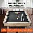 thumbnail image 4 of VEVOR Billiards Table, 7 ft Pool Table, Adjust Legs Stable Billiards Table, Pool Table Set Includes Balls, Cues, Chalks and Brush, 4 of 9