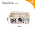thumbnail image 2 of 1pcs semi transparent pencil case, stationery case, pencil case, multi-layer design 21 * 13.5 * 5CMstyle:style1;, 2 of 5