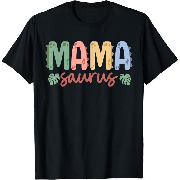 Mama Saurus Dad Dinosaur Birthday Family Matching T-Shirt