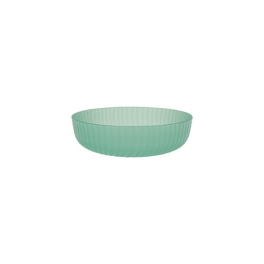 Mainstays - Green Round Plastic Swirl Pattern Dinner Bowl, 42-Ounce