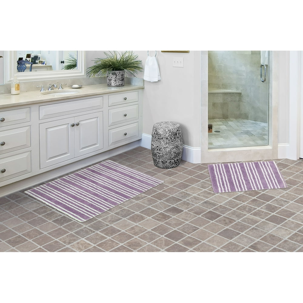 Garland Baha Mar Purple 2pc. Bathroom Rug Set
