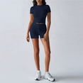 thumbnail image 4 of Aihuaihua Womens Workout Sets 2 Piece - Seamless Yoga Outfits Shorts and Crop Top Matching Gym Athletic Clothing Set, 4 of 5