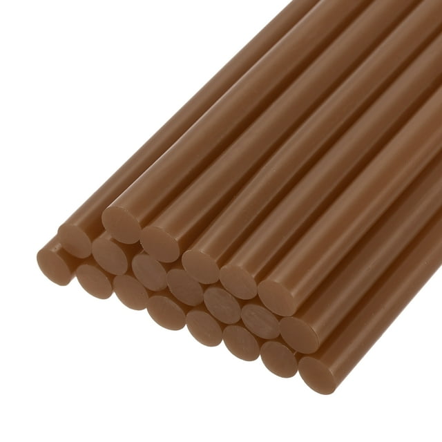 20 piezas de barras de pegamento caliente, 100mm x 7mm para la mayoría de las pistolas de pegamento, Marrón