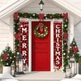 thumbnail image 5 of geerera Merry Christmas Banner, Xmas Porch Door Sign Welcome Banner, Xmas Decor for Home Outside Inside Yard Garage Front Door Wall, 5 of 6