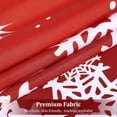 thumbnail image 5 of Christmas Shower Curtain, Red Floral Snowflake Shower Curtains for Bathroom, Christmas Decorations Fabric Curtains, Water Resistant, Machine Washable (72x72 Inches), 5 of 6