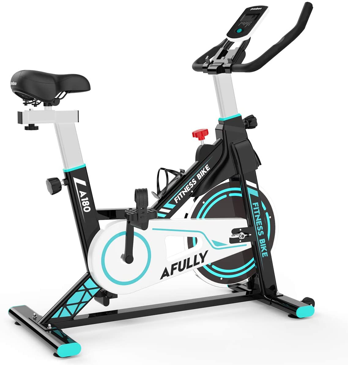 Afully Indoor Exercise Bike, Indoor Cycling Stationary Bike Belt Drive
