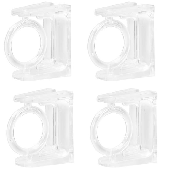 4 Uds soportes de barra de cortina autoadhesivos cocina baño barra telescópica soporte de barra de cortina
