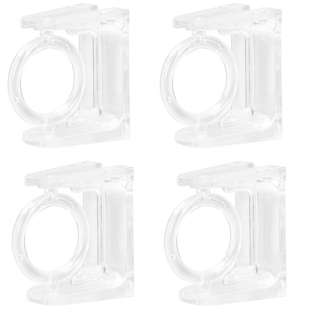 4 Uds soportes de barra de cortina autoadhesivos cocina baño barra telescópica soporte de barra de cortina