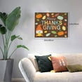 thumbnail image 2 of Daiia Happy Thanksgiving With Gnome Print Canvas Decorative Picture – 30x40in Artistic Wall Art, Ready-to-Hang Canvas Print for Living Room（Horizontal）, 2 of 6