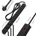 thumbnail image 2 of 8 Outlet Power Strip, Wall Mountable Heavy Duty Power Strip, 1200J Surge Protector, 2 of 8