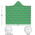 thumbnail image 3 of Wearable Blanket,Green Bigfoot and Campfire Pattern Hooded Wearable Sherpa Blanket for Adults & Teens,Winter Poncho Shawl Wrap Cape Thick Warm,50"x60", 3 of 5
