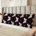 thumbnail image 4 of KLL Ultra Soft Microfiber Body Pillow Cover/Pillowcases 20"x54" with Hidden Zipper Closure-Gradient Butterfly, 4 of 5
