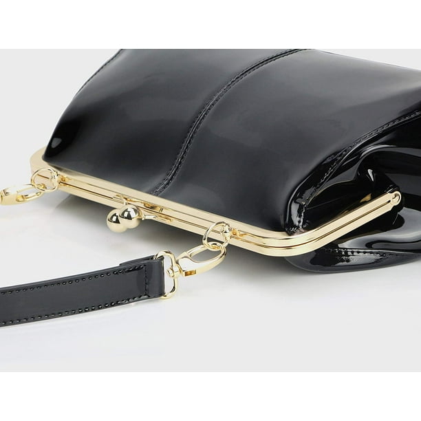 Patent leather clearance clutch purse