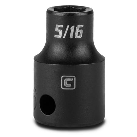 UPC: 0886352530507 | Capri Tools 5/16-Inch Shallow Impact Socket 3/8-Inch Drive 6-Point SAE