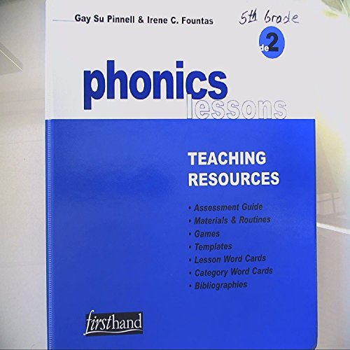 Pre-Owned Phonics Lessons: Letters, Words, and How They Work: Grade 2, 9780325004099, 0325004099, Paperback,