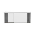 thumbnail image 4 of Depot E-Shop Slana Wall Cabinet, 2 Sliding doors, 1 Shelf, White, 4 of 6