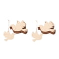 thumbnail image 4 of HOMEMAXS 40 pcs Wood Bird Cutouts Unpainted Wood Bird Slices with Rope Mini Wooden Bird Shaped Slices Embellishments Unfinished Wood Ornaments for Christmas Home Decorations, 4 of 8