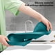 thumbnail image 5 of Bandeja multiusos para grifo de baño con orificios de drenaje - Estante organizador duradero para artículos de tocador y cosméticos, solución de almacenamiento que ahorra espacio para baños, 5 of 7