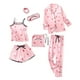 thumbnail image 3 of Conjunto De Ropa De Dormir Chaleco Estampado Mujer Corta Ropa De Dormir Con Diadema Dama Pijamas Ropa De Casa, XL Inevent AP000853-03, 3 of 7