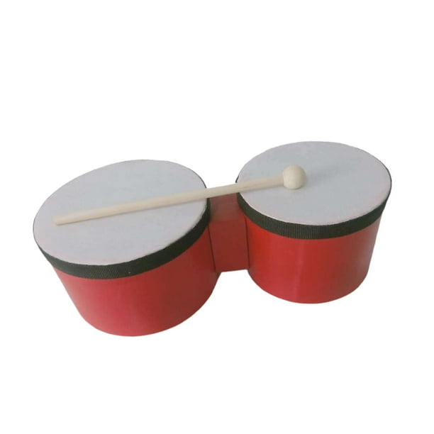 Instrumento de percusión de bongos. Acompañamiento de bongos para la educación y la práctica. 5 pulgadas y 6 pulgadas