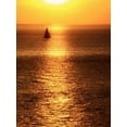 thumbnail image 2 of Mansfield, Kathy 15x18 Gold Ornate Wood Framed with Double Matting Museum Art Print Titled - Sailboat at Sunset I, 2 of 4