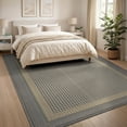 thumbnail image 3 of ODIKA 8'x10' Washable Area Rug Non-Slip Chair-Friendly Mat Diamond Grid Checkered Trellis Contemporary Geometric Design for Dining Room, Large Office, Lounge, 3 of 7