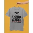 thumbnail image 5 of Old Glory Mens Halloween Always Be Yourself Vampire Short Sleeve T Shirt, 5 of 6