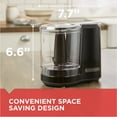 thumbnail image 6 of BLACK+DECKER FreshPrep 3-Cup Electric Food Chopper, Black, HC300B, 6 of 7