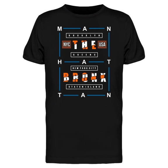 The Bronx Nyc Usa Graphic Tee Men's -Image by Shutterstock