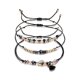 thumbnail image 1 of unids/set estilo occidental cuentas simples de moda conjunto de pulsera ajustable para mujer, 1 of 5