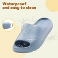 thumbnail image 4 of Kids Cloud Slides Slippers For Girls Boys,Pillow House Slippers Non-Slip Super Soft Quick Drying Shower Cushioned Slides Bathroom Thick Sole Sandals Indoor Outdoor Slippers, 4 of 7