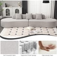 thumbnail image 4 of Tabaray 130" Modular Sectional Sofa Couch, Minimalist Modern Curved Sofa Couch w 3 Pillows, 2 Piece Free Combination, Terry Cloth Fabric Sofa Couch for Living Room Furniture, Salon, Hotel(Grey), 4 of 8