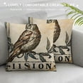 thumbnail image 3 of Qinduosi Vintage Farmhouse Bunny Throw Pillow Covers Retro Farm Rabbit Home Décor Throw Pillow Case Cushion Cover " Set of (Vintage Rabbit), 3 of 5