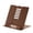 Brown, variant on Cute Adjustable Metal Book Stand Reading Holder with Foldable Design and Ventilated Backrest for Desk Tabletop Use Stationery Set