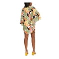 thumbnail image 2 of BAR III Women's Green Printed Caftan Deep V Neck Swimsuit Cover Up M, 2 of 2