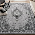 thumbnail image 2 of Junovo Soft Vintage Rug Print Boho Rugs Area Rug for Living Room,4'x6'Gray, 2 of 7