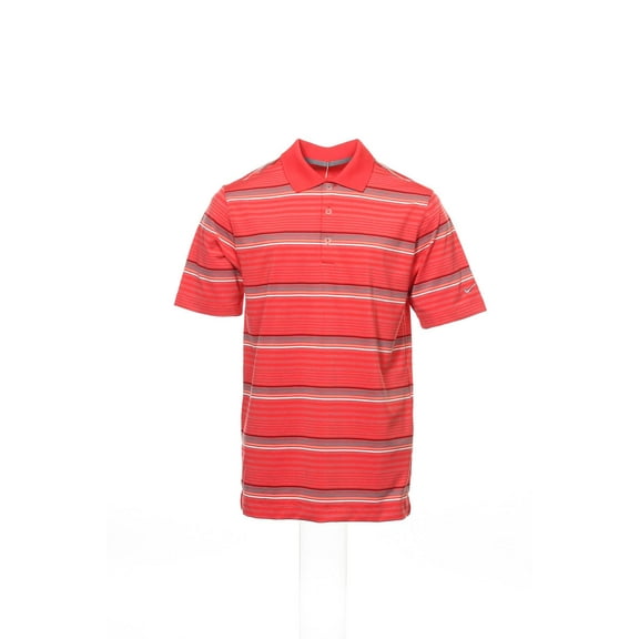 Nike Golf 'Tour Performance' Red Striped Polo Shirt Golf , Size Small