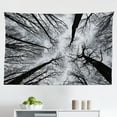 thumbnail image 1 of Nature Tapestry, Crown of Trees Under Vibrant Sky Twig Birch Tranquility Relaxing Air Radial Image, Fabric Wall Hanging Decor for Bedroom Living Room Dorm, 2 Sizes, Blue Brown, by Ambesonne, 1 of 1