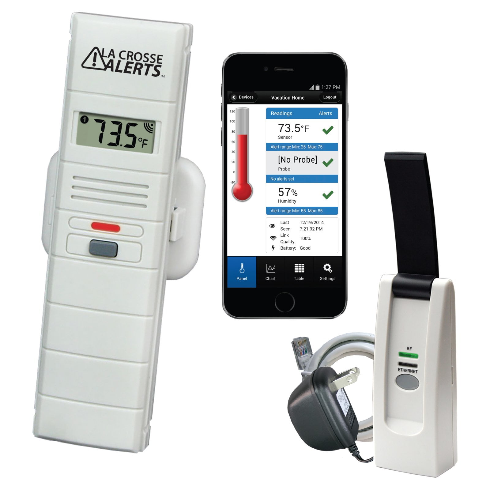 La Crosse Alerts Wireless Monitor System with Temperature & Humidity