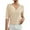 Beige, variant on Vetement Femme ete 2025 New Casual V Neck Hollowed Out Knitted Sweater For European And Women's Spring/ summer Pullover Short Sleeved Knitted Sweater Small Tops Long Sleeve Shirt Women plus New XS