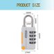 thumbnail image 3 of 2 Pack Combination Lock,Suitcase Lock,Resettable Weatherproof Combination Padlock,4 Digit Smooth Dial, Alloy Lock, 3 of 5