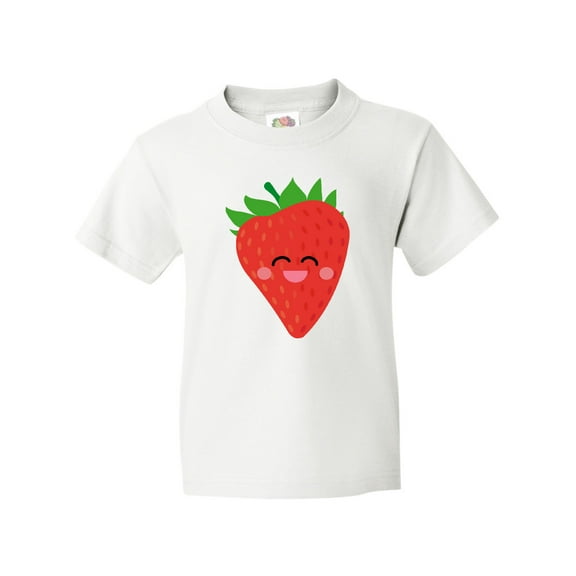 Inktastic Strawberry Kawaii Youth T-Shirt