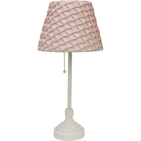 Better Homes And Gardens White Table Lamp With Pink Pleated Shade Better Homes And Gardens White Table Lamp With Pink Pleated Shade