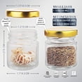 thumbnail image 4 of Frascos de vidrio Folinstall, paquete de 60 unidades, 50 ml, minivelas con miel, 4 of 7