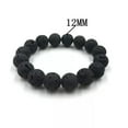 thumbnail image 6 of K-KED Man Natural Black Lava Stone Rock Volcanic Round Bead Elastic Diffuser Bracelets-10 mm, 6 of 6