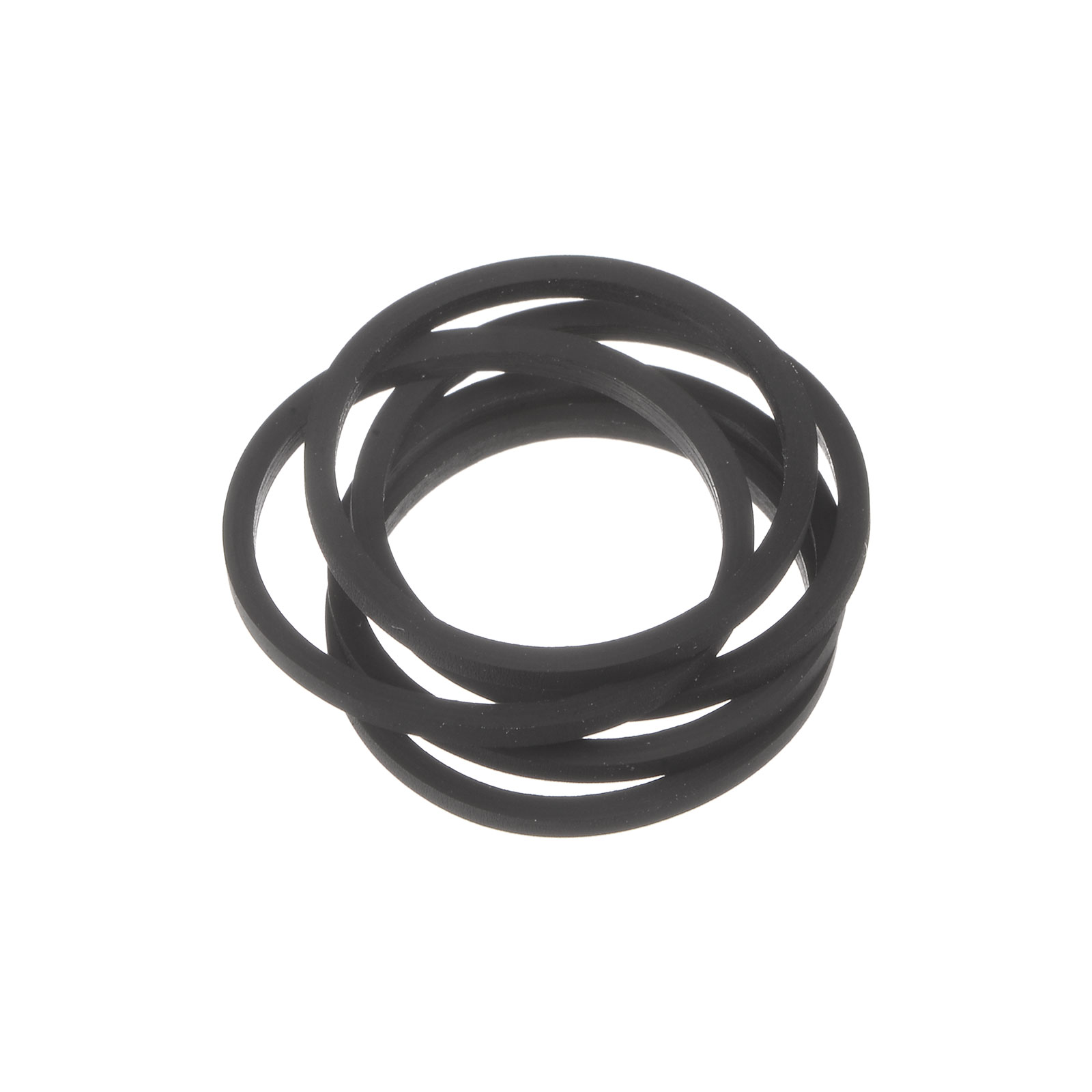 50+ Pack Square Rubber Drive Belts – Cassette Player Recorder Repair, 40-130mm Fold, 1mm Thick, Unbranded