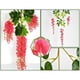 thumbnail image 1 of Artificial Flower Vine Garland | Violet Faux Floral Rattan | Hanging Wall Decoration for Home Wedding Party Photo Backdrop | Durable Realistic Greenery | 12 Flowers Included, 1 of 7