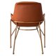 thumbnail image 3 of Silla Florencia Gold Polipiel Chocolate Metal Dorado, 3 of 6